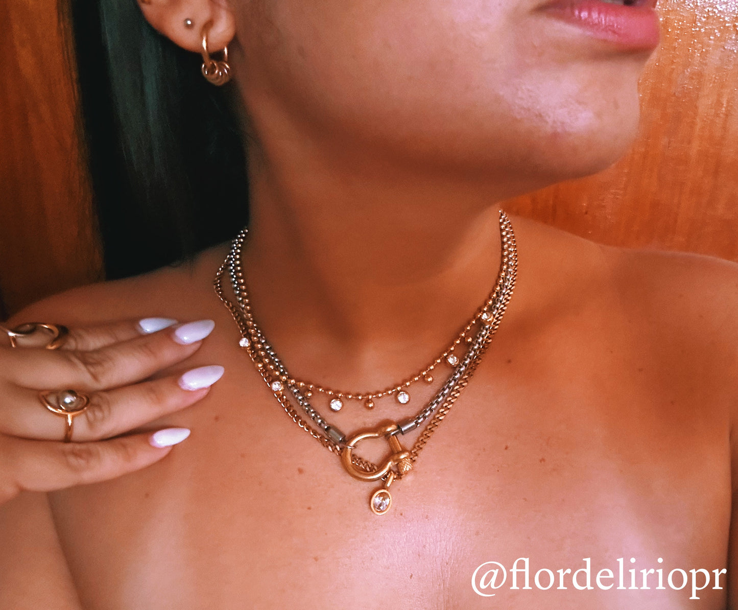 Crystal drop necklace