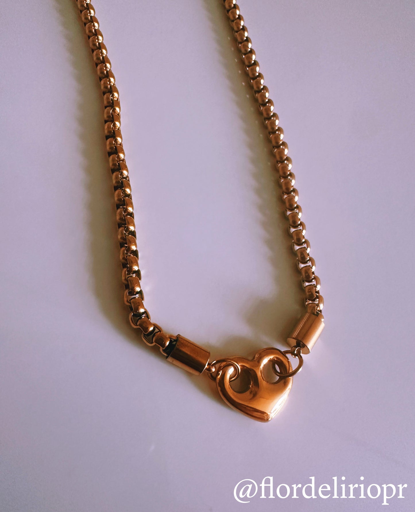 Heart chunky necklace