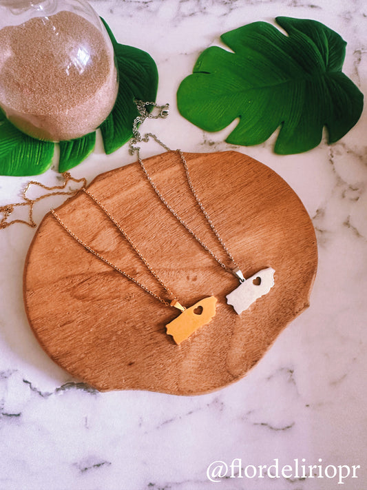 Puerto Rico love necklace