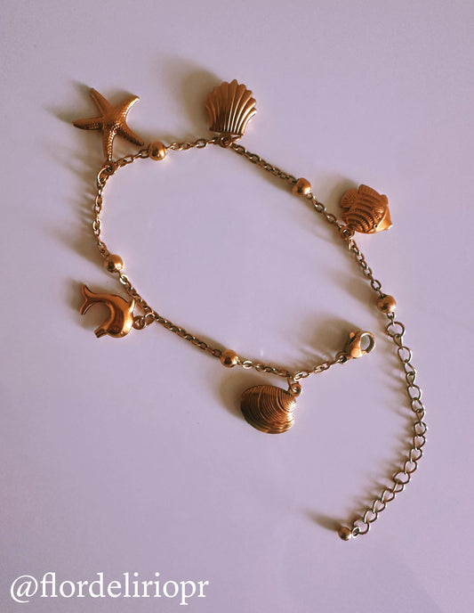 Beach lover anklet