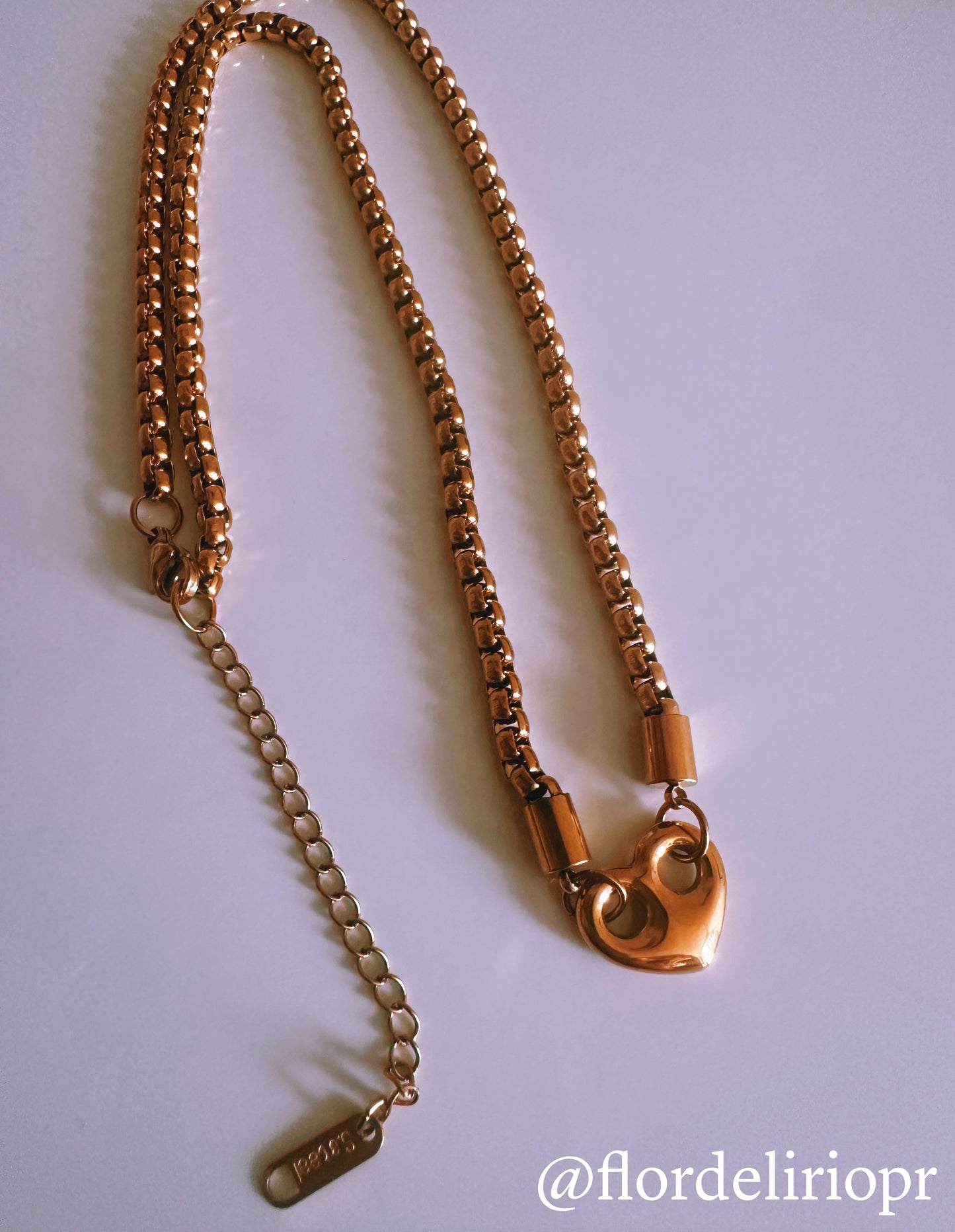 Heart chunky necklace