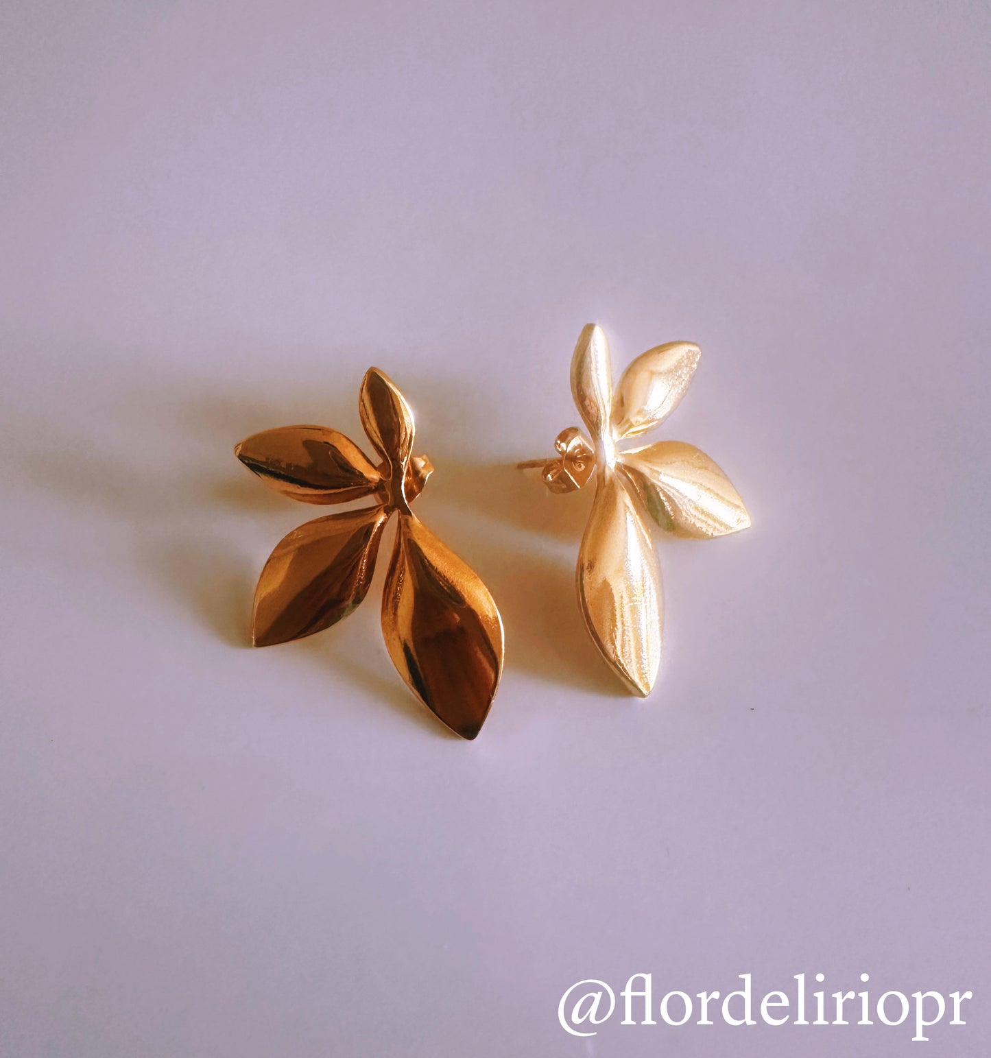 Leaf petals earrings