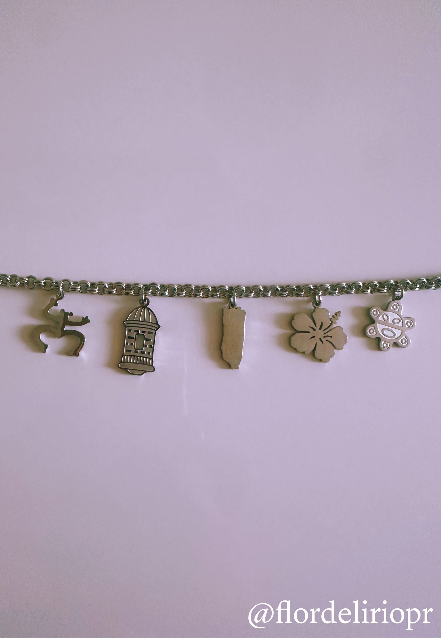 Borinquen silver necklace