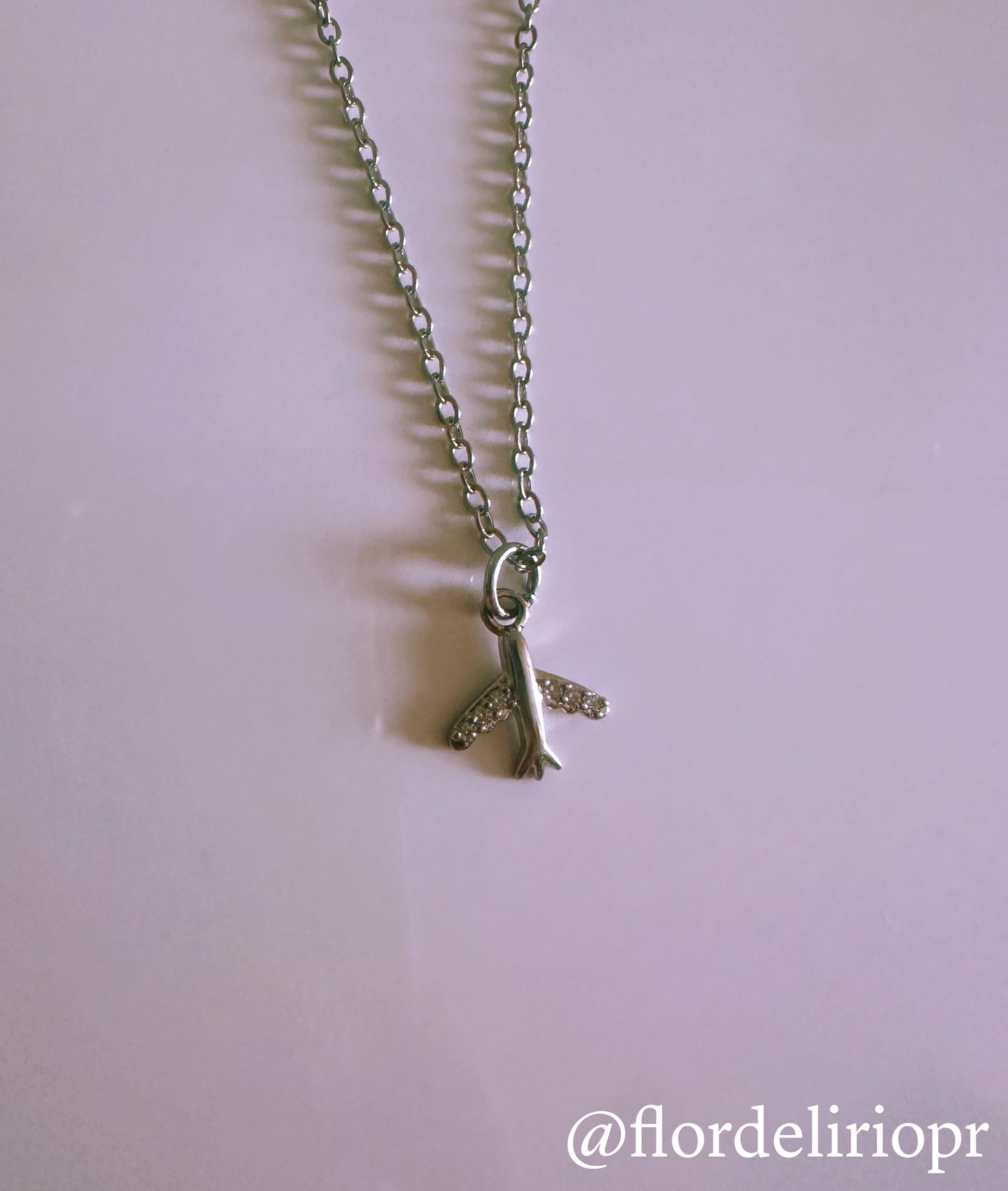 Mini airplane necklace
