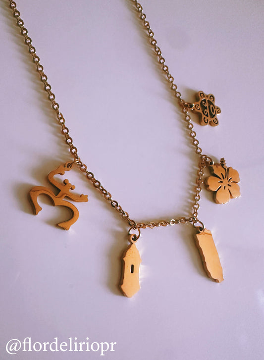 Borikén gold necklace